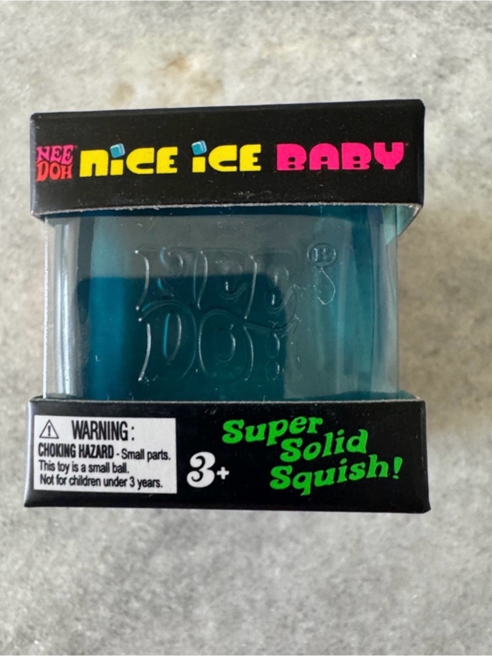 Nee Doh Nice Ice Baby Super Solid Squish - Blue